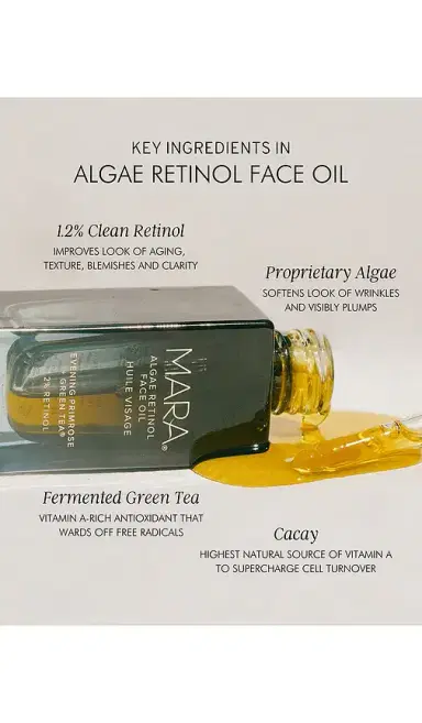 MARA Evening Primrose + Green Tea Algae Retinol Face Oil 15ml | Thumbnail 2