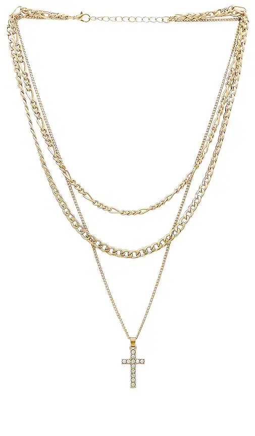 x REVOLVE Cross Layered Necklace