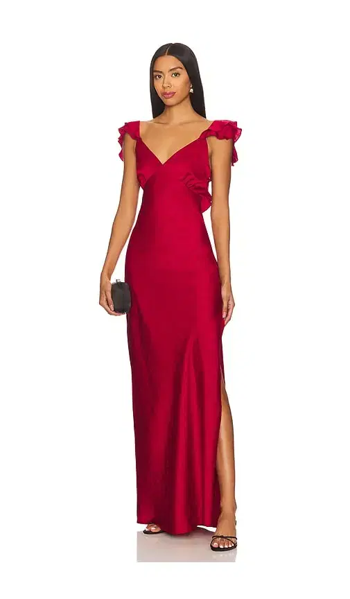 MORE TO COME Becky Ruffle Maxi Dress
