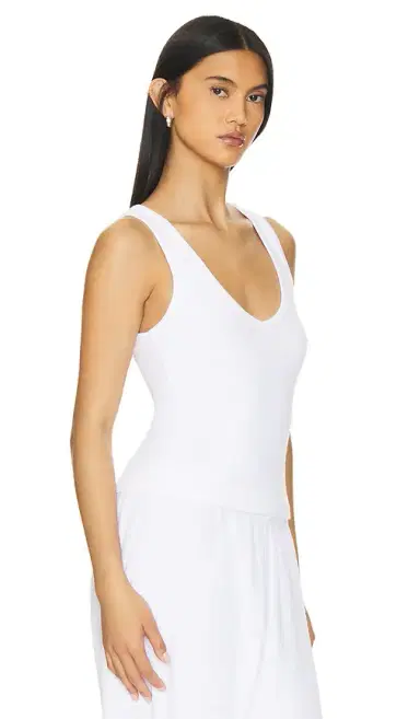perfectwhitetee Maria V Neck Blondie Tank Top | Thumbnail 2