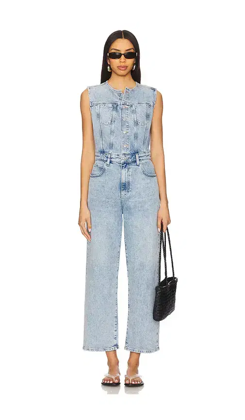 PAIGE Cirie Ankle Denim Jumpsuit