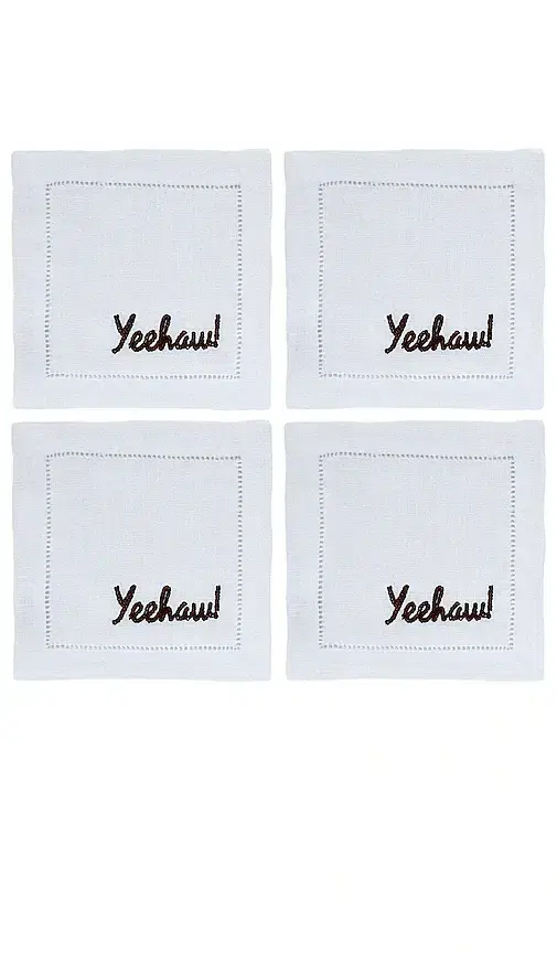Chefanie Yeehaw Cocktail Napkins Set Of 4