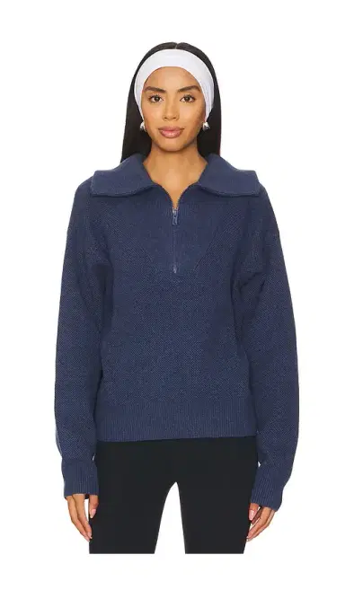 LUNYA Cottonsilkâ¢ Collared Half Zip | Thumbnail 1