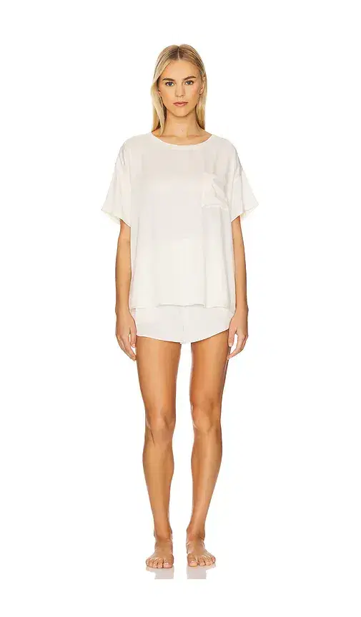 Washable Silk Tee Set