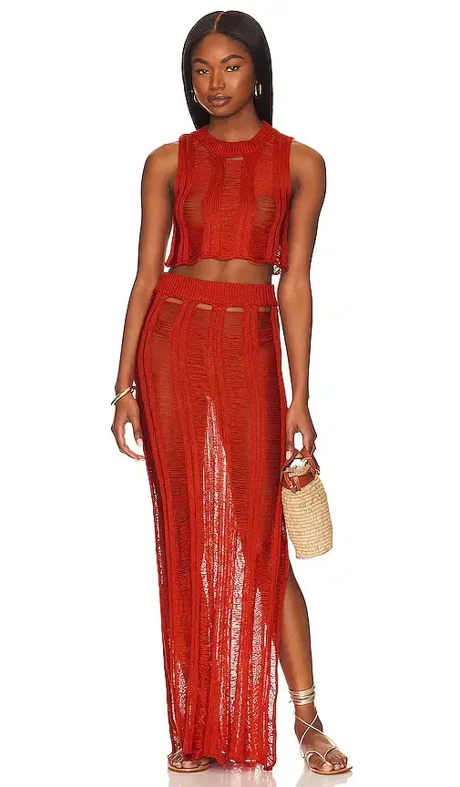superdown Tayla Maxi Skirt Set