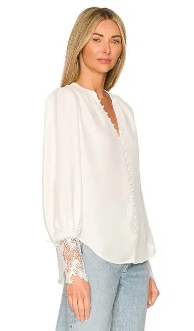 L'Agence Ava Lace Cuff Blouse | Thumbnail 2