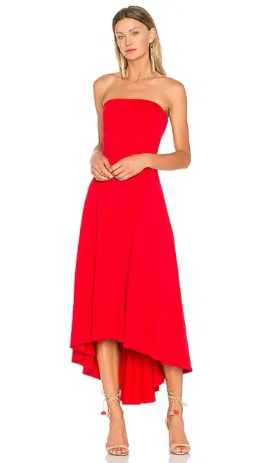 susana monaco Strapless Hi Low Dress | Thumbnail 2 susana monaco Strapless Hi Low Dress | Thumbnail 2