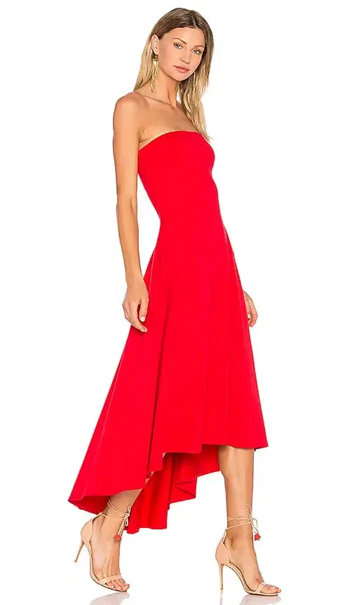 Strapless Hi Low Dress