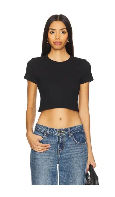 LESET Kelly Crop Slim Fit Tee | Thumbnail 1