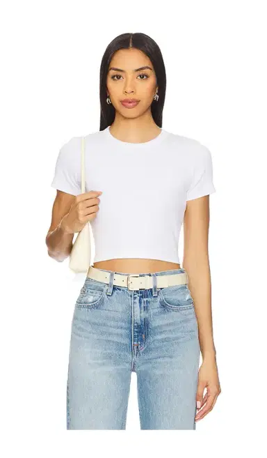 LESET Kelly Crop Slim Fit Tee | Thumbnail 1 LESET Kelly Crop Slim Fit Tee | Thumbnail 1