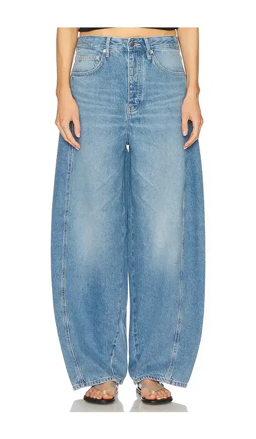 St. Agni Mid Rise Balloon Jeans