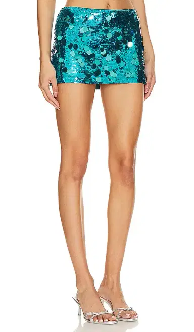 Guizio Low Rise Paillette Skirt | Thumbnail 2