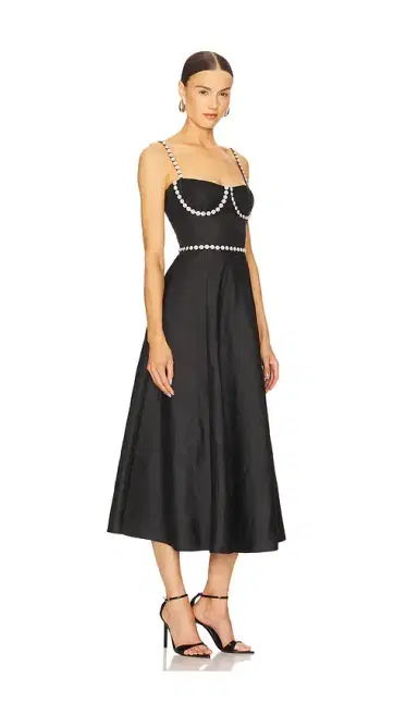 V. Chapman Cora Corset Midi Dress | Thumbnail 2