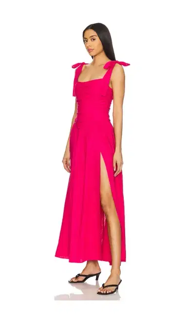 Bardot Mirelle Linen Maxi Dress | Thumbnail 2 Bardot Mirelle Linen Maxi Dress | Thumbnail 2