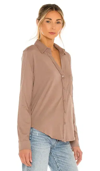 Bobi Light Weight Jersey Button Up | Thumbnail 2