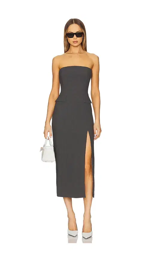 Bardot x REVOLVE Nikki Strapless Midi Dress