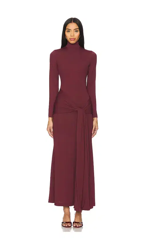 Alix Maxi Tie Front Dress