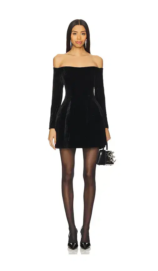 Nadene Velour Mini Dress