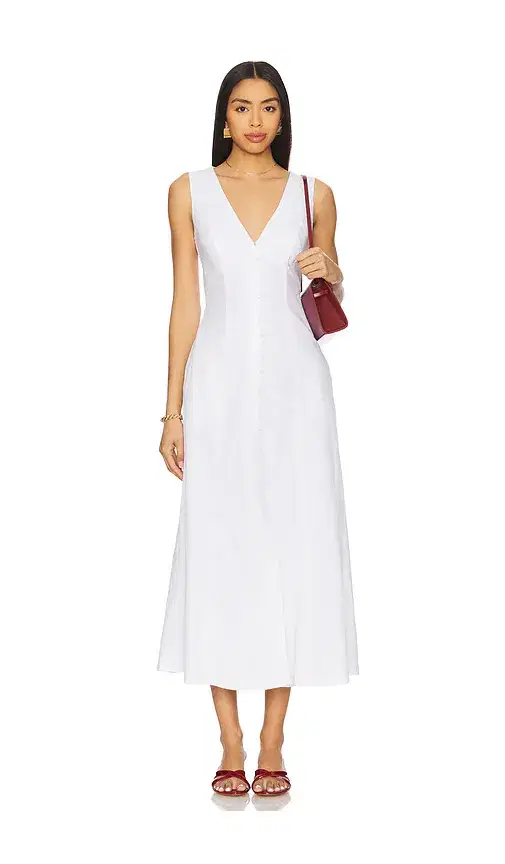 Bardot x REVOLVE Cordelia Linen Midi Dress