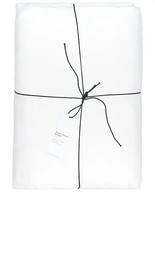 Simple Linen Queen Duvet Cover
