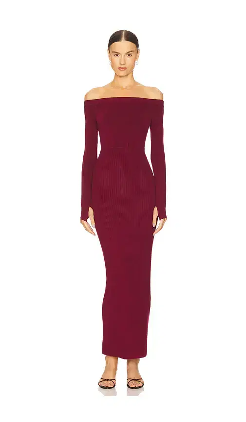 Michael Costello x REVOLVE Off Shoulder Bodycon Maxi Dress