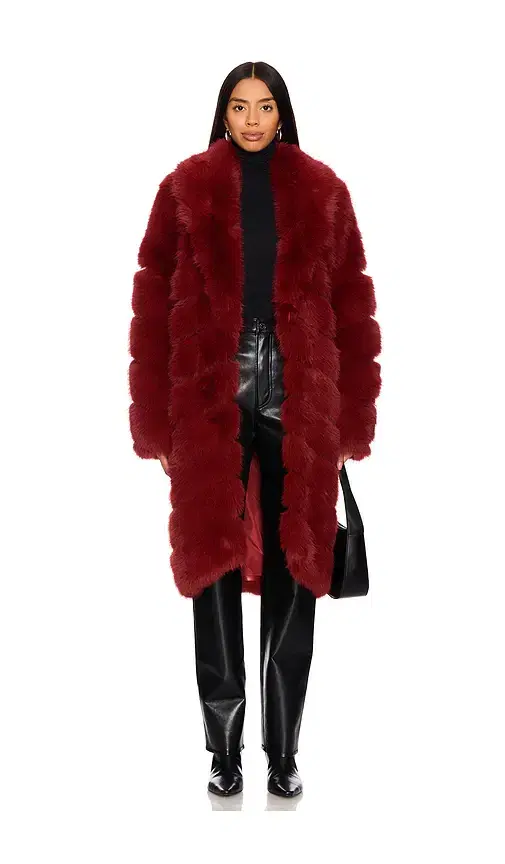 OW Collection Copenhagen Faux Fur Coat