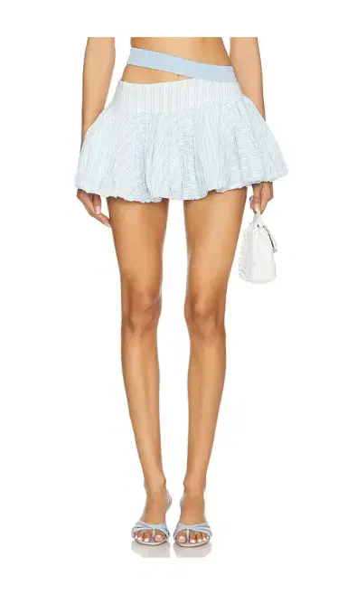 Yuhan Wang Stripe Balloon Skirt With Waistband | Thumbnail 1 Yuhan Wang Stripe Balloon Skirt With Waistband | Thumbnail 1