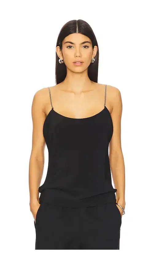 St. Agni Fine Chain Silk Cami Top