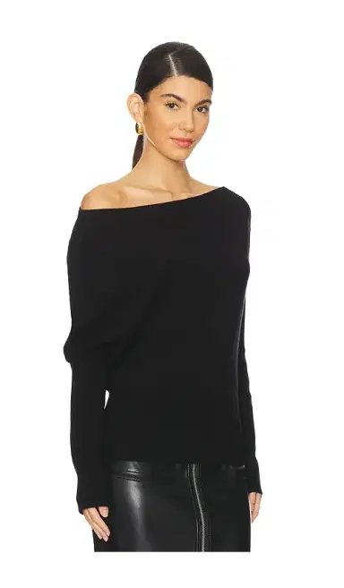 Simkhai Lavina Draped Off Shoulder Sweater | Thumbnail 2 Simkhai Lavina Draped Off Shoulder Sweater | Thumbnail 2