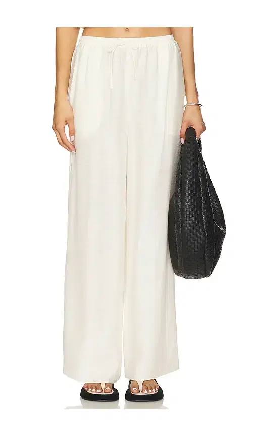 Onia Textured Gauze Wide Leg Pant