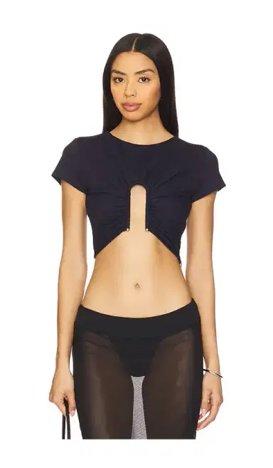 susana monaco Upside Down U Wire Ss Top | Thumbnail 1 susana monaco Upside Down U Wire Ss Top | Thumbnail 1