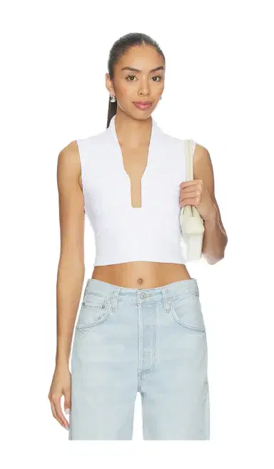 susana monaco Square Wire Gathered Sleeveless Top | Thumbnail 1