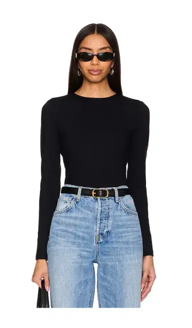 Susana Monaco Crew Neck Long Sleeve Top | Thumbnail 1