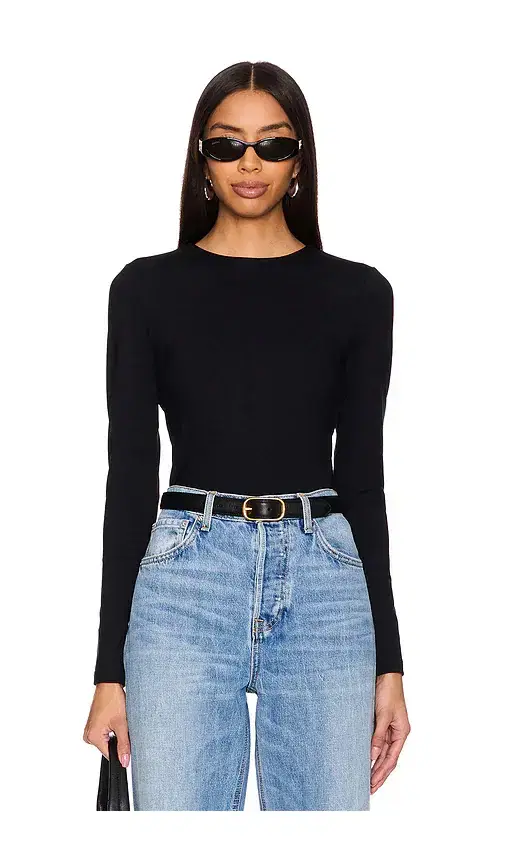 Crew Neck Long Sleeve Top
