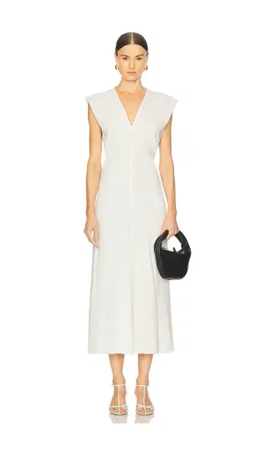 St. Agni Plunge Drape Dress | Thumbnail 1