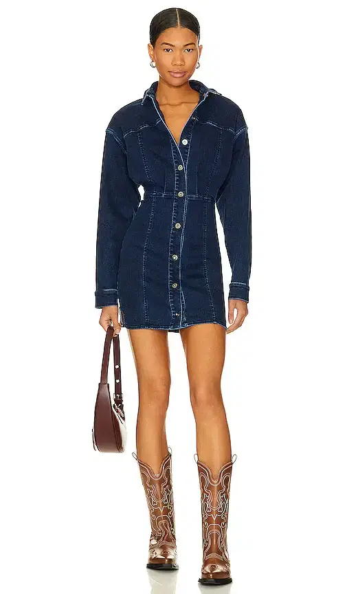 Free People Amber Denim Dress