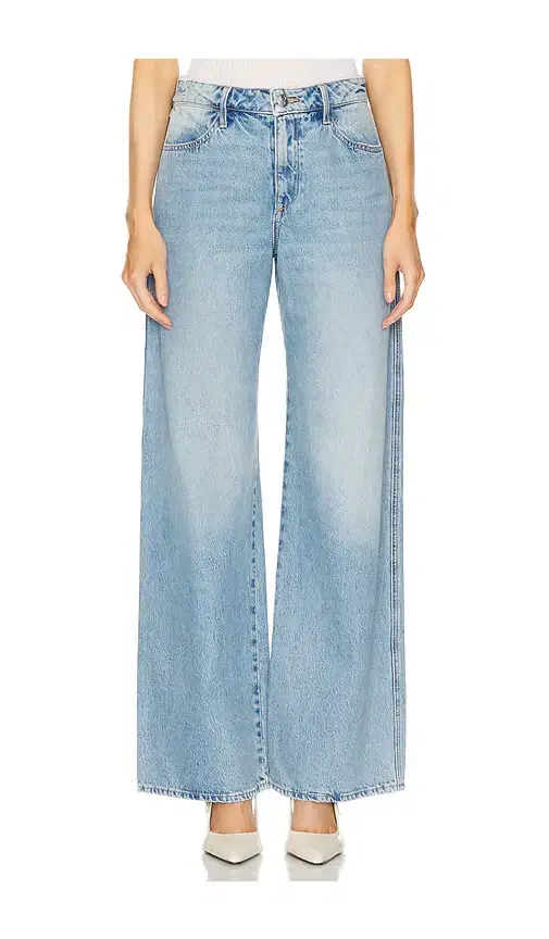 SPRWMN Mid Rise Wide Leg Jeans