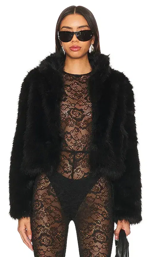 Faux Fox Fur Jacket