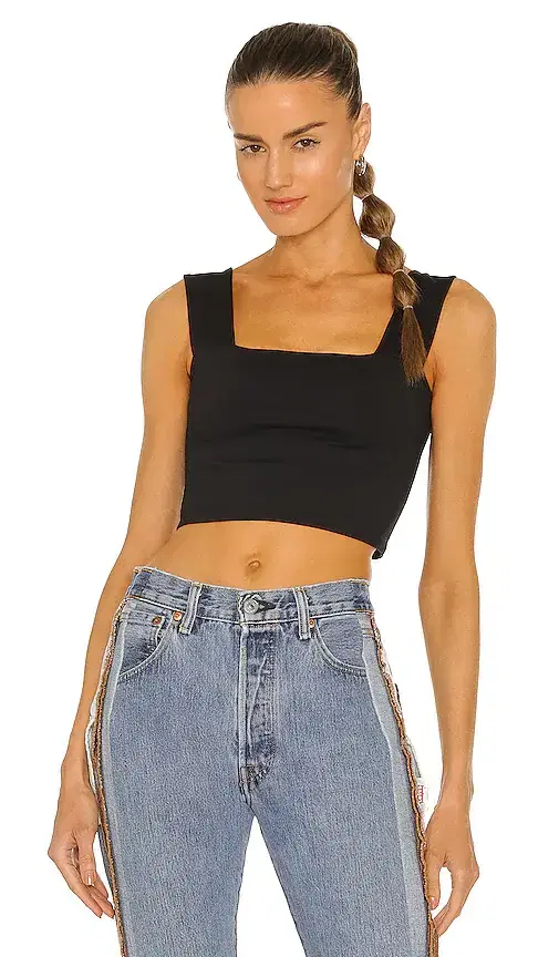 Wide Strap Crop Top