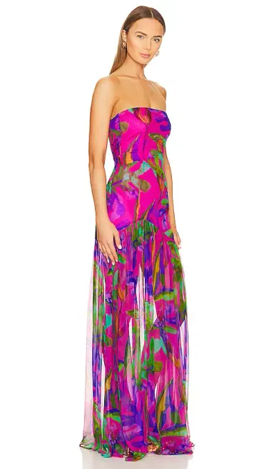 Retrofête Nicole Silk Dress | Thumbnail 2