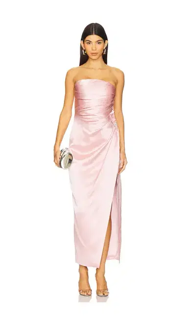 Nana Jacqueline Emilia Satin Dress | Thumbnail 2