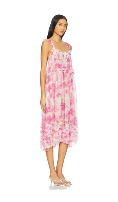 Free People x Intimately Fp Moon Phase Printed Midi Dress In Pop Combo | Thumbnail 2 Free People x Intimately Fp Moon Phase Printed Midi Dress In Pop Combo | Thumbnail 2