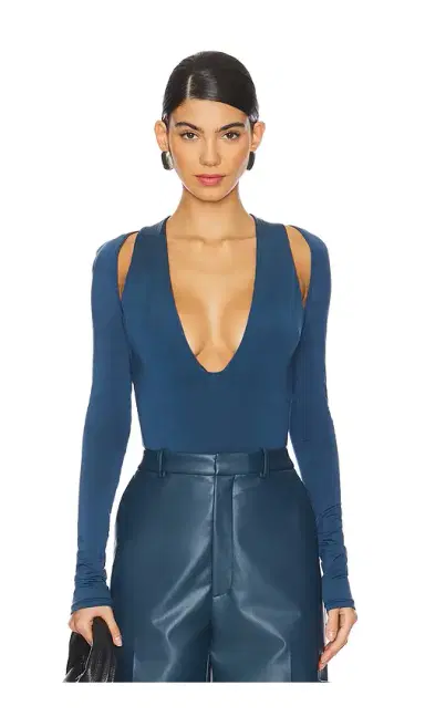 Lapointe V Neck Bodysuit | Thumbnail 1