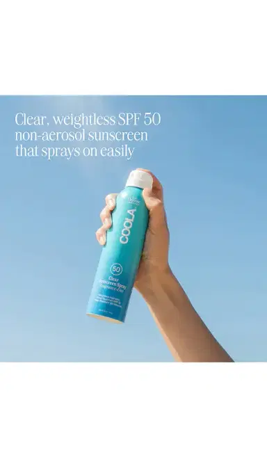 COOLA Classic Body Organic Fragrance-Free Sunscreen Spray SPF 50 | Thumbnail 2