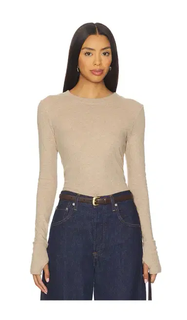 ENZA COSTA Cashmere Easy Cuffed Crew | Thumbnail 1 ENZA COSTA Cashmere Easy Cuffed Crew | Thumbnail 1