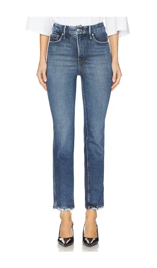 Good American Good Curve Straight Jeans