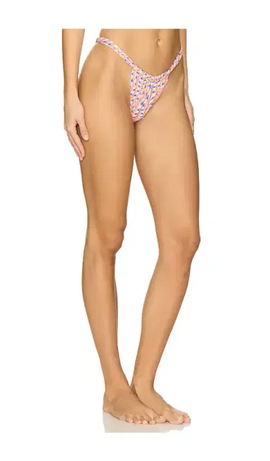 Kulani Kinis Ruched Thong Bikini Bottom | Thumbnail 2