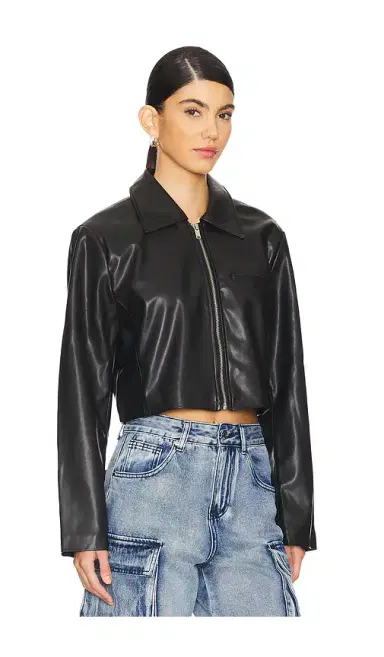 superdown x Emily Gemma Gabriella Faux Leather Jacket | Thumbnail 2 superdown x Emily Gemma Gabriella Faux Leather Jacket | Thumbnail 2