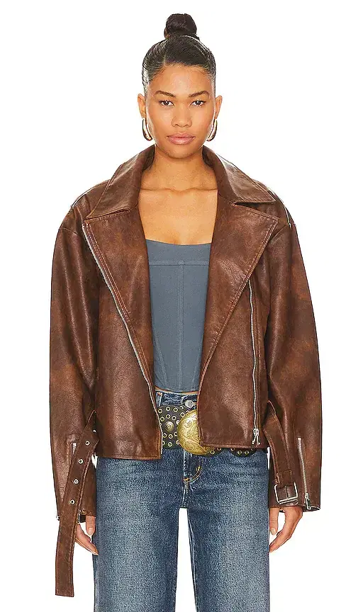 Lana Faux Leather Jacket