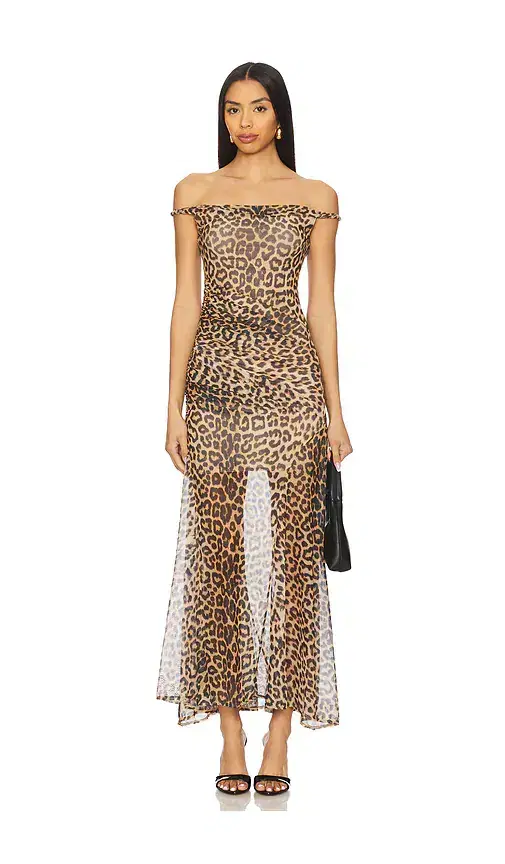 Alice + Olivia Bianca Twist Midi Dress